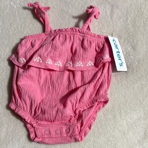 Carter's Pink Ruffled Baby Bodysuit